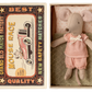 Maileg Little sister mouse in matchbox