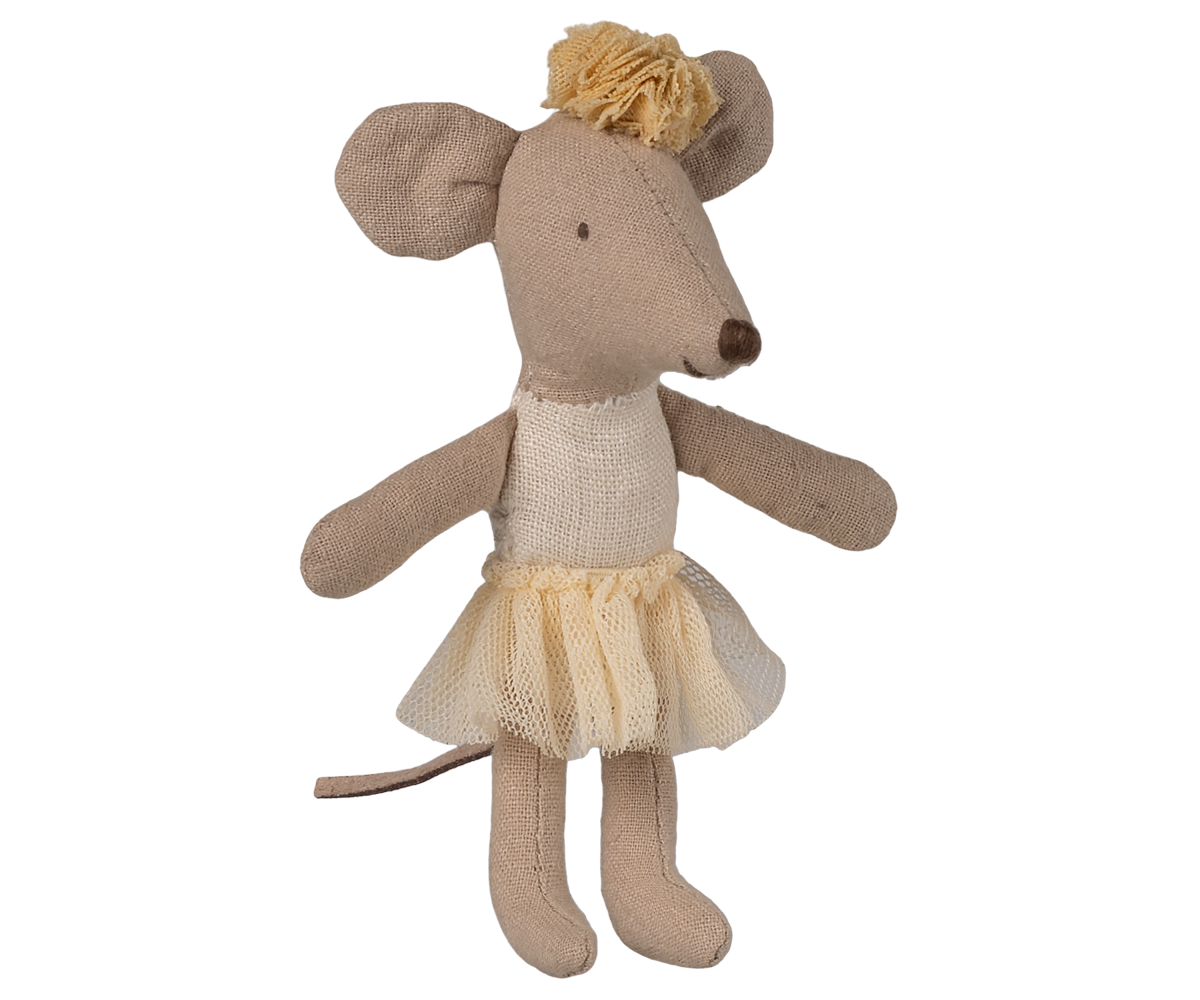 Maileg Ballerina mouse, Little sister - Off white