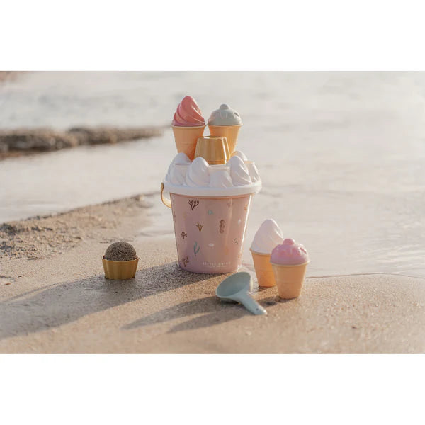 Little Dutch Ice Cream Pink Bucket Set - Ice Cream