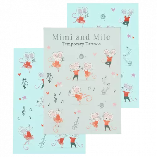 Temporary tattoos - Mimi and Milo