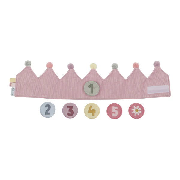 Little Dutch Birthday Crown with Numbers - Pink
