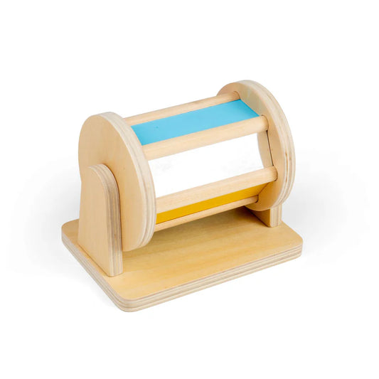 Bigjigs Sight and Sound Spinner - Wooden Sensory Toy For Babies & Toddlers