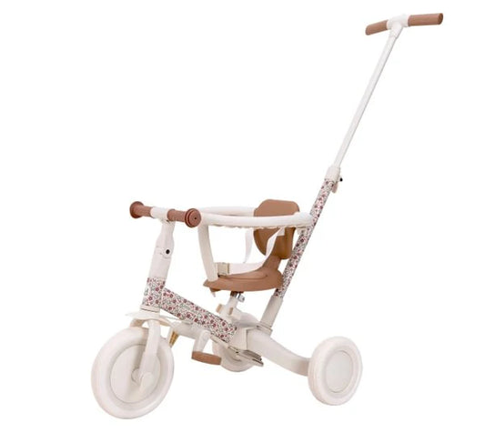 4 in 1 Tricycle with push bar Sunny Flower