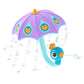 Yookidoo Fill 'N' Rain Peacock Umbrella Bath Toy,