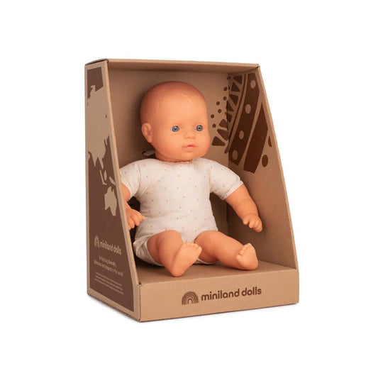 Miniland Caucasian Soft Body Doll 32 cm