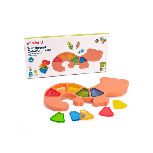 Miniland Translucent Colourful Lizard