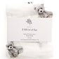 Design By A Little Bit Of Hope Extra Large Organic Bamboo Cotton Muslin Swaddle blanket - Teddy bear