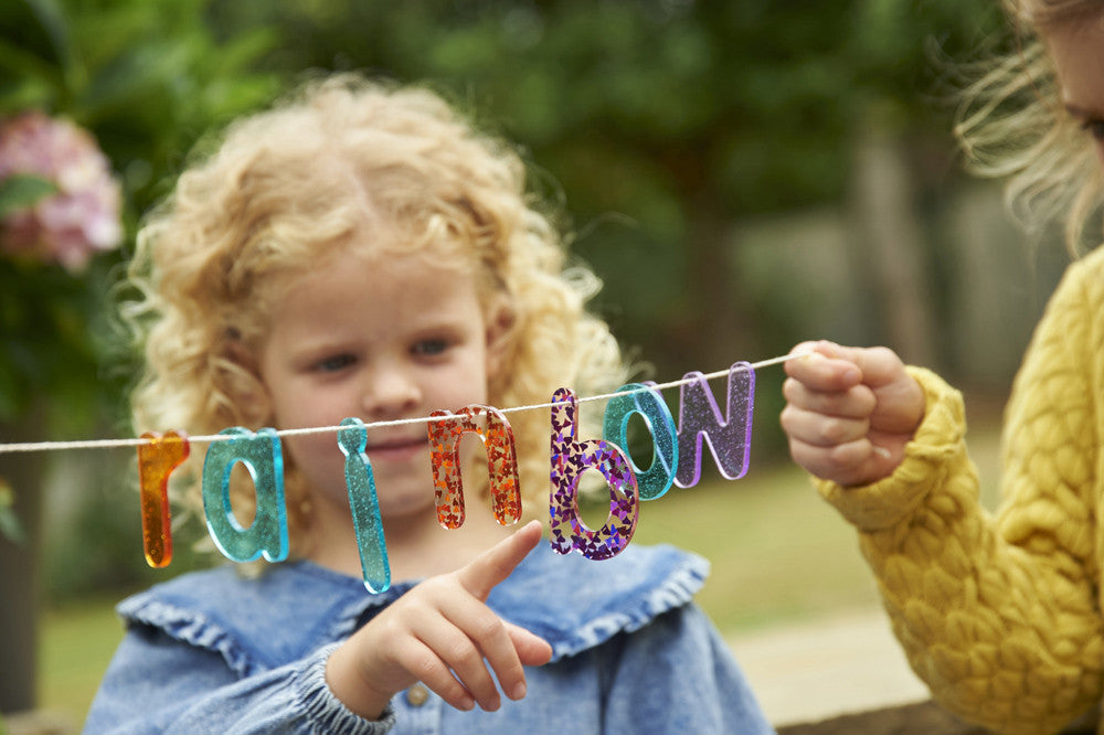 Tickit Toys - Rainbow Glitter Letters