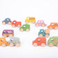 Rainbow Wooden Vehicles Set - Pk12