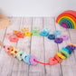 Tickit Toys - Rainbow Wooden Lacing Shapes
