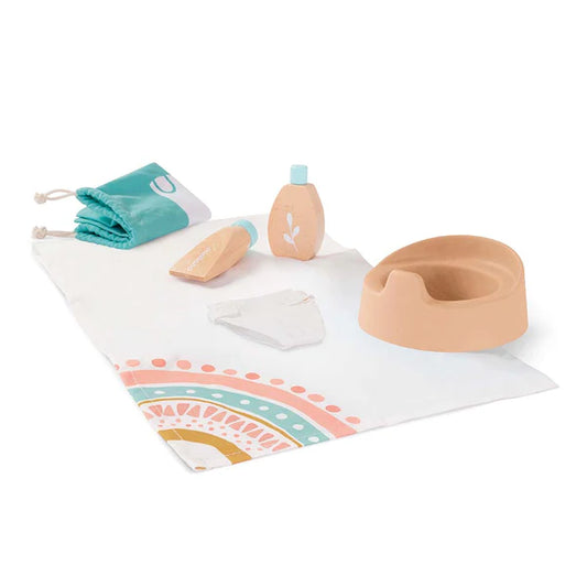 Miniland Doll Wooden Care Set