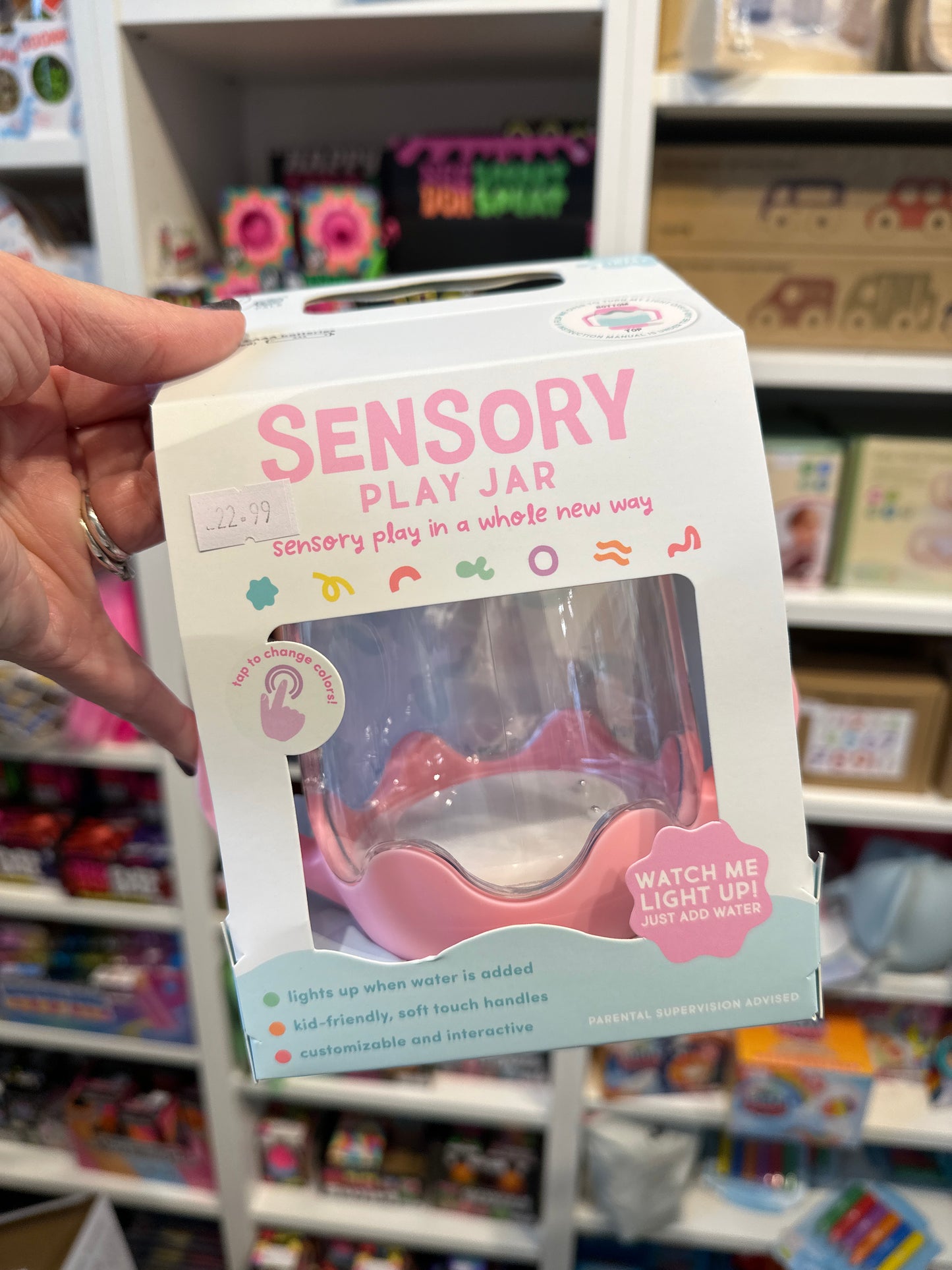 Glo Pals Sensory Jar Pink