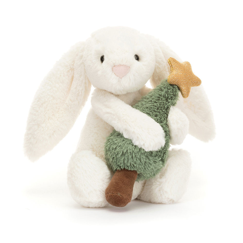 Jellycat Bashful Bunny with Christmas Tree - 1 per customer