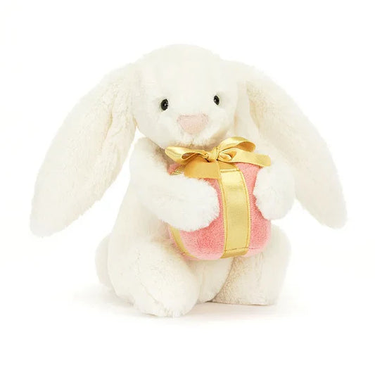 Jellycat Bashful Bunny With Present Small
