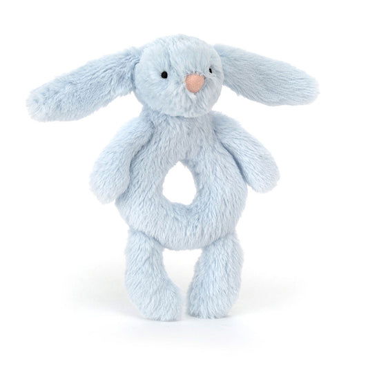 Jellycat Bashful Bunny Baby Blue Ring Rattle