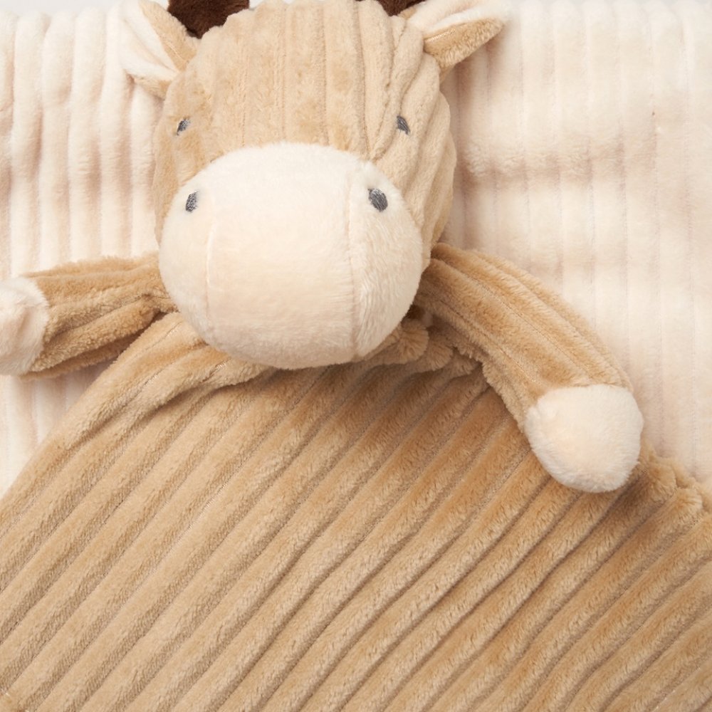 Baby Giraffe Ribbed Comforter & Blanket