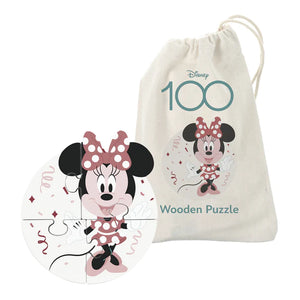 Disney 100 Minnie Mouse Wooden Baby Puzzle