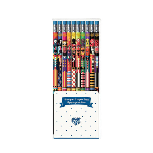 DJECO 10 Steve Pirate Pencils