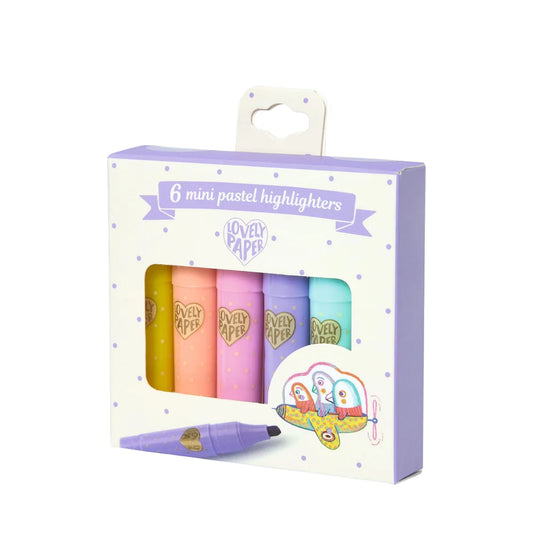 DJECO 6 Mini Pastel Highlighters