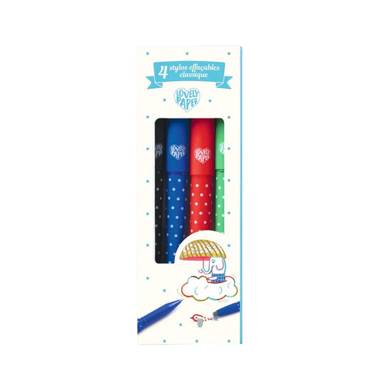 DJECO 4 Classic Erasable Pens