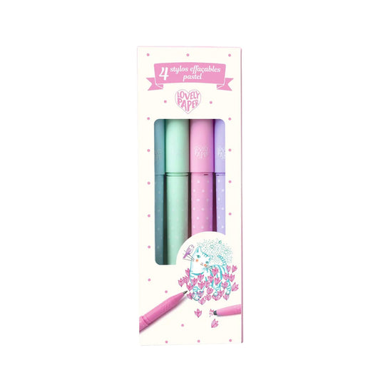 DJECO 4 Pastel Erasable Pens