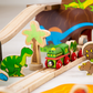 Bigjigs Wooden Dinosaur Railway Set