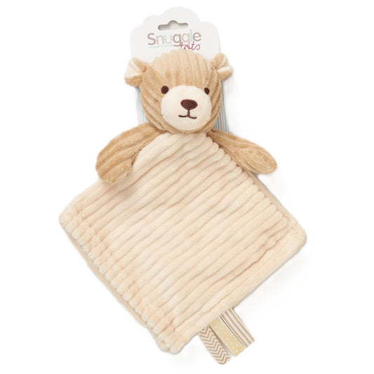 Ribbed Bear Comforter With Taggie Ribbons