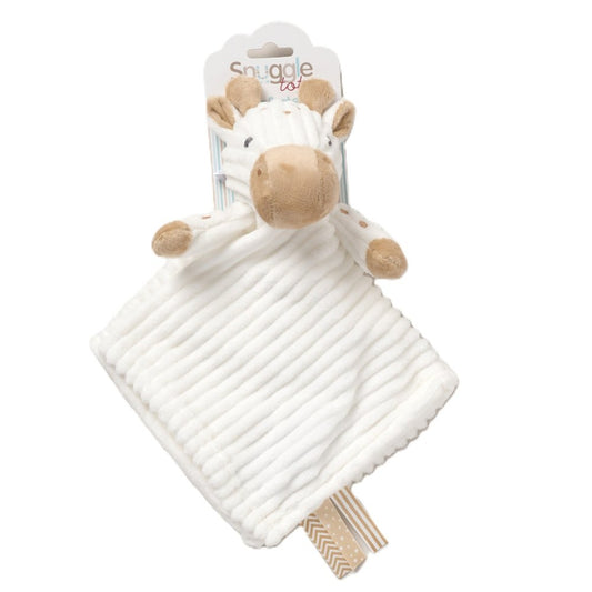 Ribbed Giraffe Comforter With Taggie Ribbons