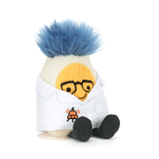 Jellycat Space Amuseables Boileg Egg Scientist Outfit