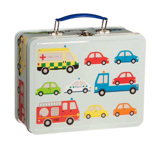 Transport Metal Lunch box by Sass and Belle