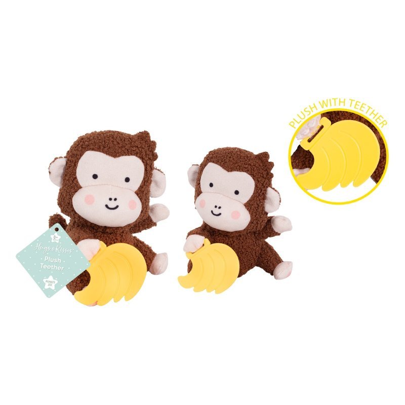 Plush Monkey & Banana Teether