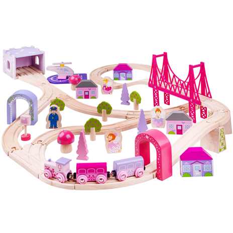 Bigjigs Wooden Fairy Town Train Set