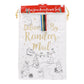 Reindeer Colouring In Christmas Sack