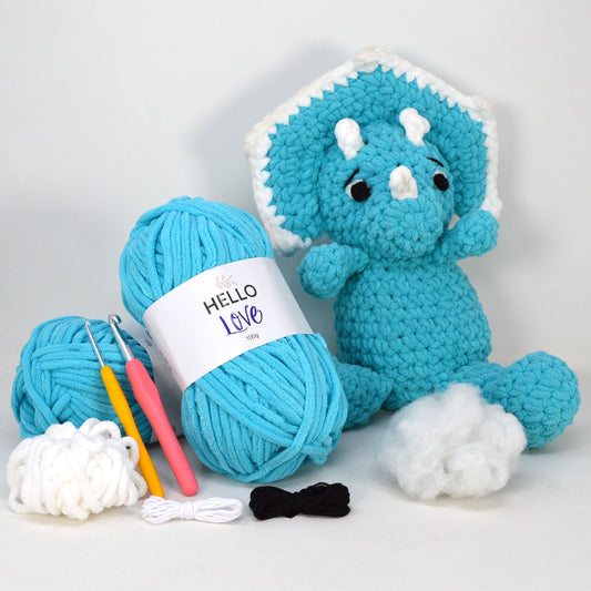Stan Can - Dinosaur - Helen Triceratops Crochet Kit