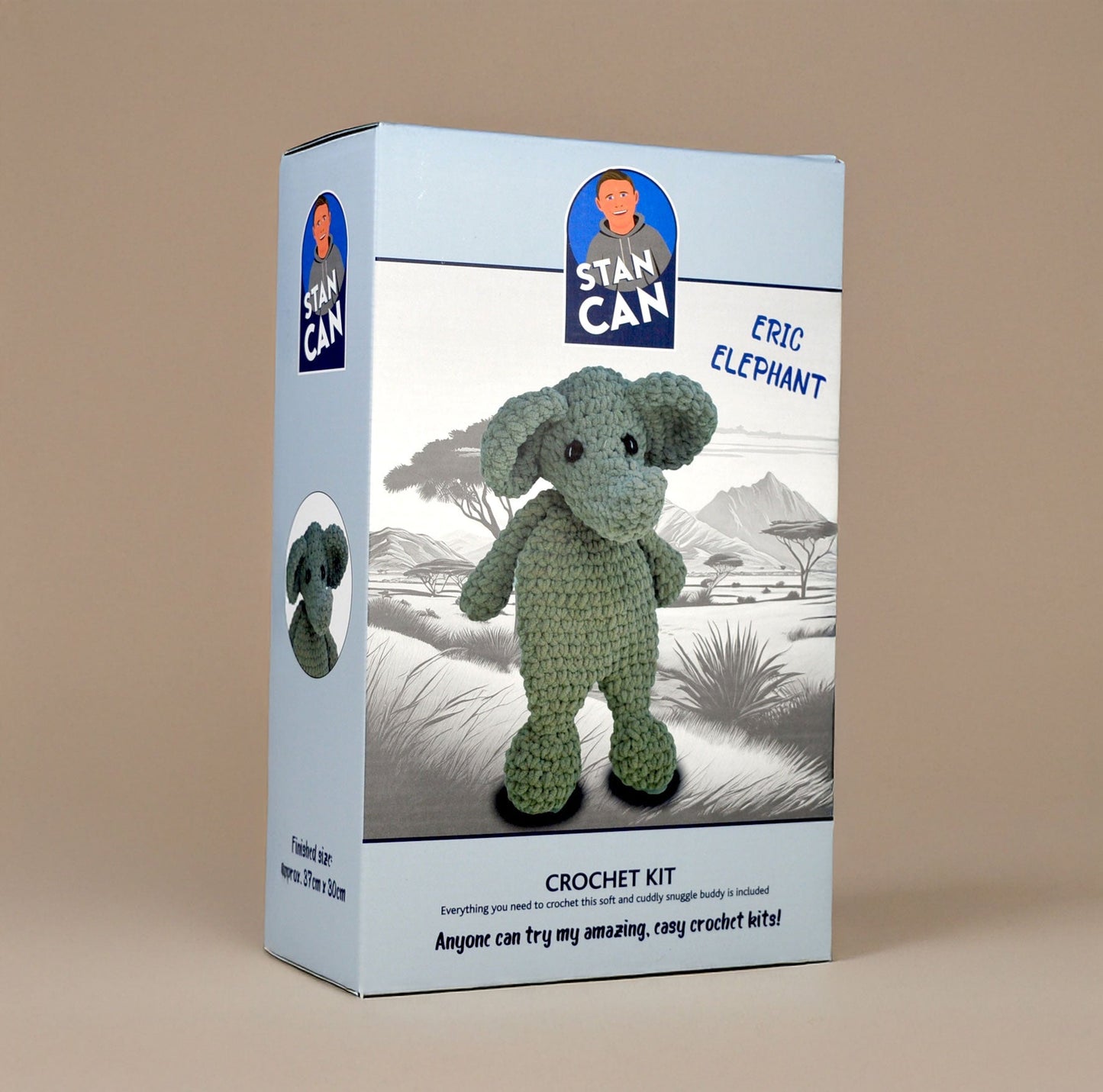 Stan Can - Snuggle Buddies - Eric Elephant Crochet Kit