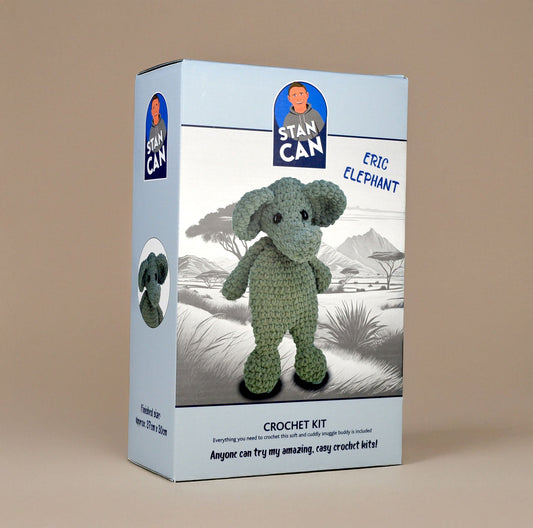 Stan Can - Snuggle Buddies - Eric Elephant Crochet Kit