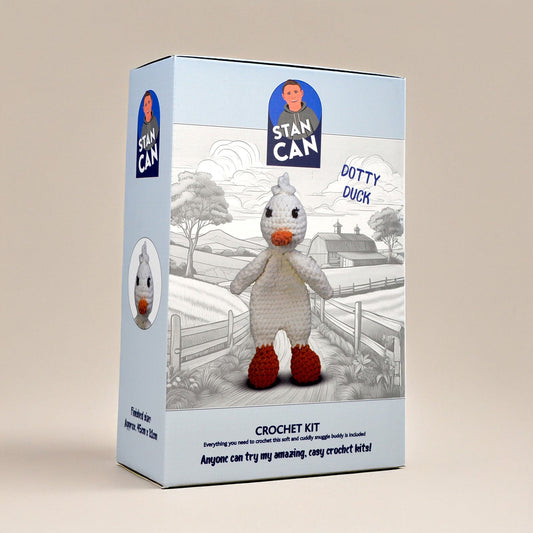 Stan Can - Snuggle Buddies - Dotty Duck Crochet Kits