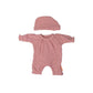 Miniland Pink PJs with Hat 32cm