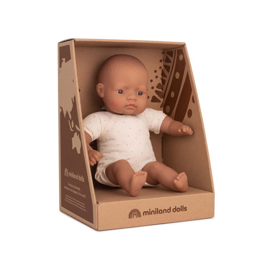 Miniland Hispanic soft body doll 32 cm