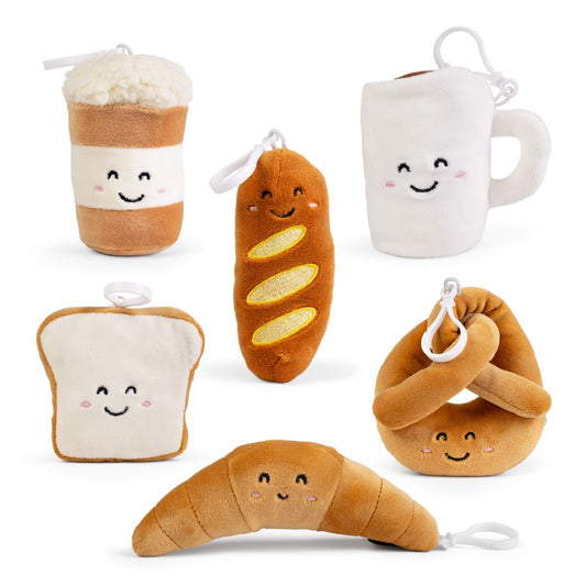 LITTLE Living Nature Clips Coffee Shop Plush Keyrings 1 supplied