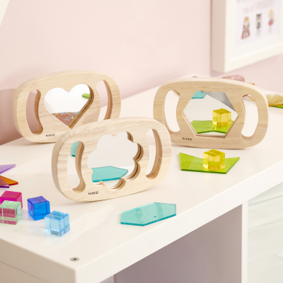 Tickit Easy Hold Shape Mirrors - Pk3