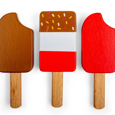 Bigjigs Wooden Market Food Ice Lollies - 1 Supplied