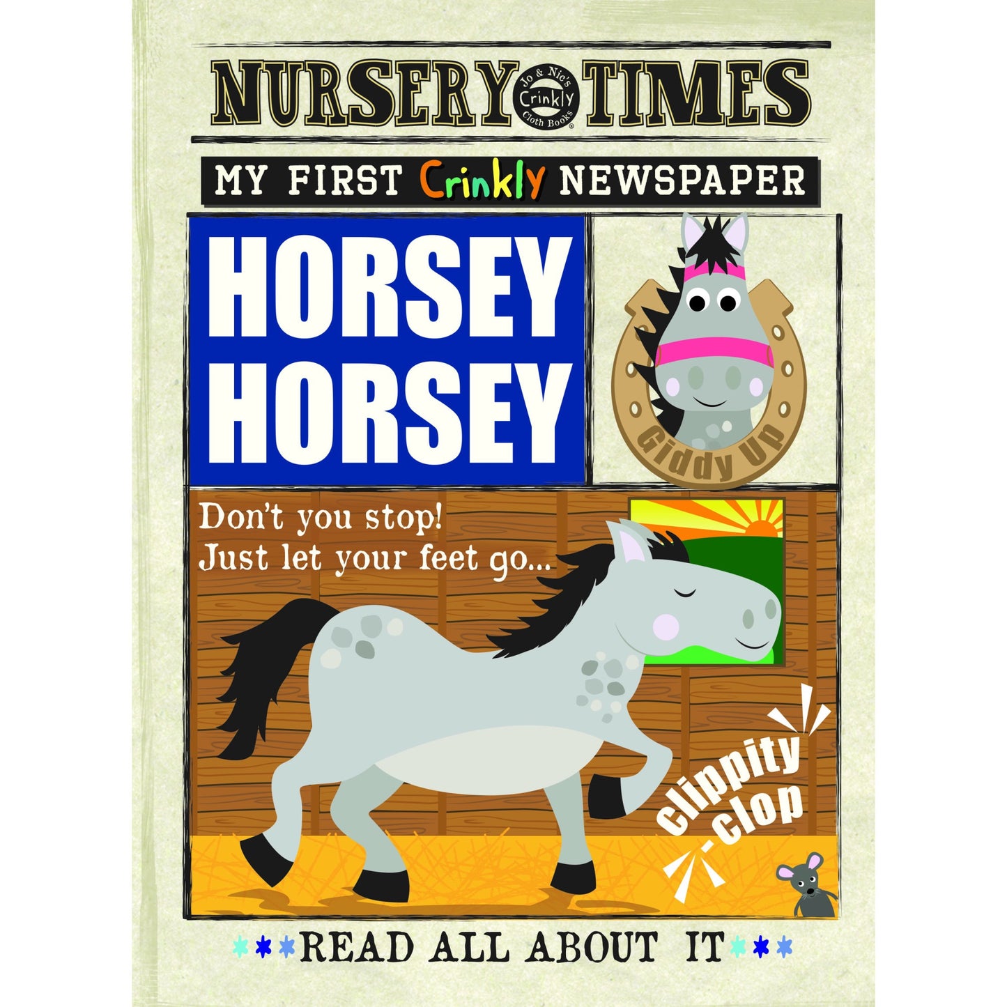 Jo & Nic's Crinkly Cloth Books - Horsey Horsey