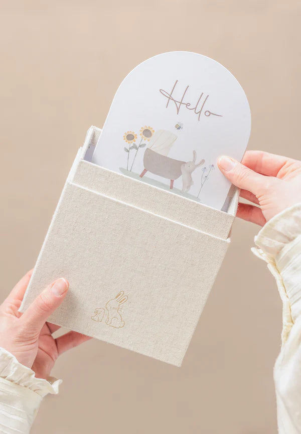 Little Dutch Baby Milestone cards Baby Bunny