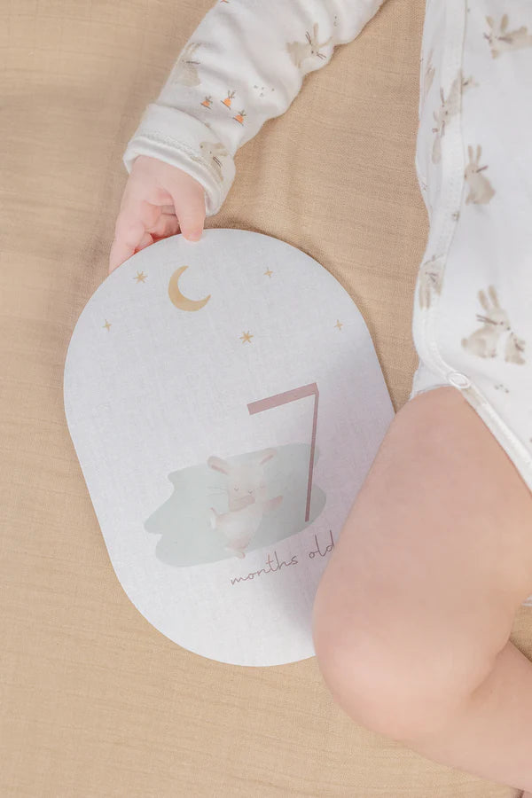 Little Dutch Baby Milestone cards Baby Bunny