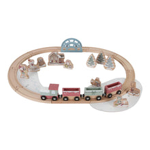 Load image into Gallery viewer, CHRISTMAS WOODEN TRAIN TRACK SET
