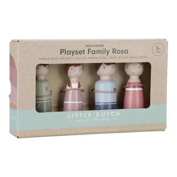 Little Dutch Rosa Family Wooden Dolls House Figures Set