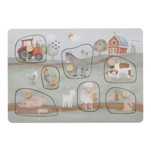 Little Dutch Wooden Farm Sound Puzzle