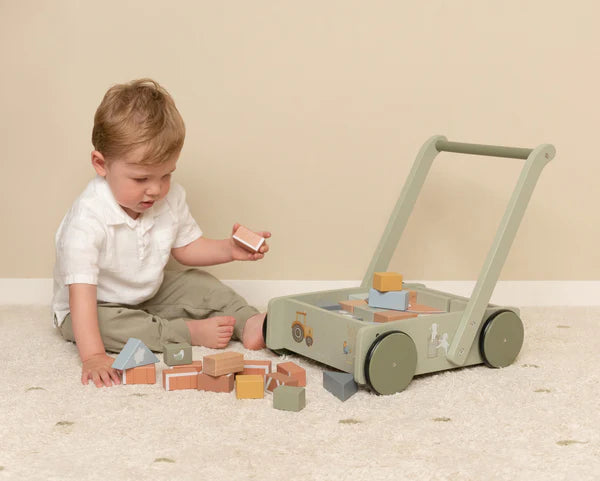 Little Dutch Block Trolley - Little Farm