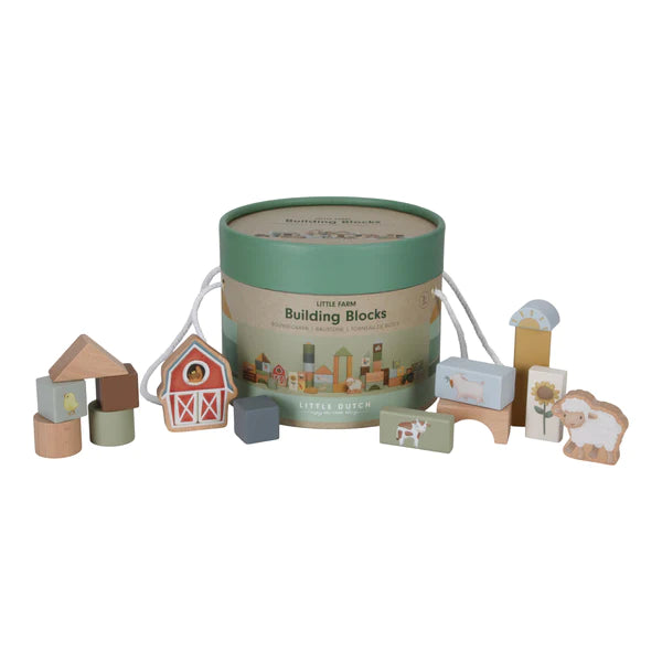 Little Dutch Wooden Farm Building Blocks